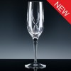 Elite Fully Cut 24% Lead Crystal 6oz Champagne Flute, Blue Boxed